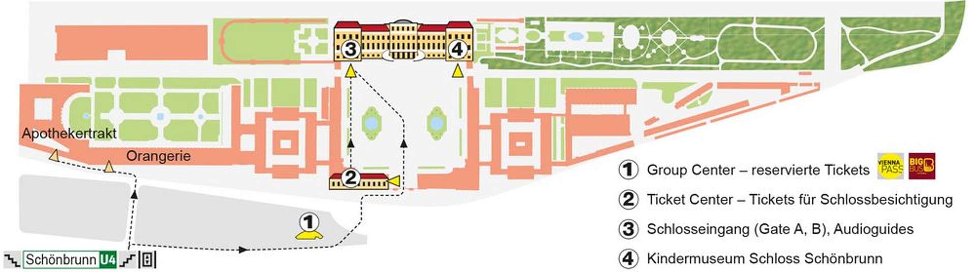 schonbrunn palace map